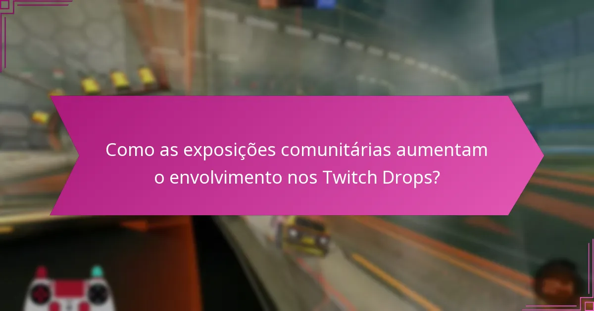 Como as exposições comunitárias aumentam o envolvimento nos Twitch Drops?
