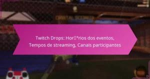 Read more about the article Twitch Drops: Horários dos eventos, Tempos de streaming, Canais participantes